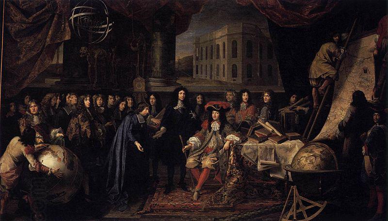 Henri Testelin Colbert Presenting the Members of the Royal Academy of Sciences to Louis XIV in 1667 China oil painting art